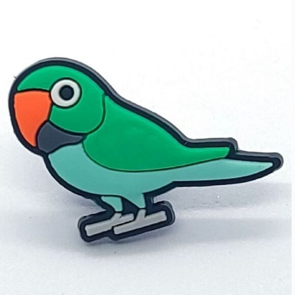 Parakeet 5-Pack Shoe Charms 🐊 Cockatiel Parrot Lovebird Cockatoo 🦜Birds Pets - Picture 5 of 8